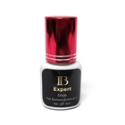 Клей для наращивания ресниц IB Expert, 5 мл, 1-2s, быстрая сушка, корейский клей для наращивания ресниц, оригинальный винно-красный клей для накладных ресниц