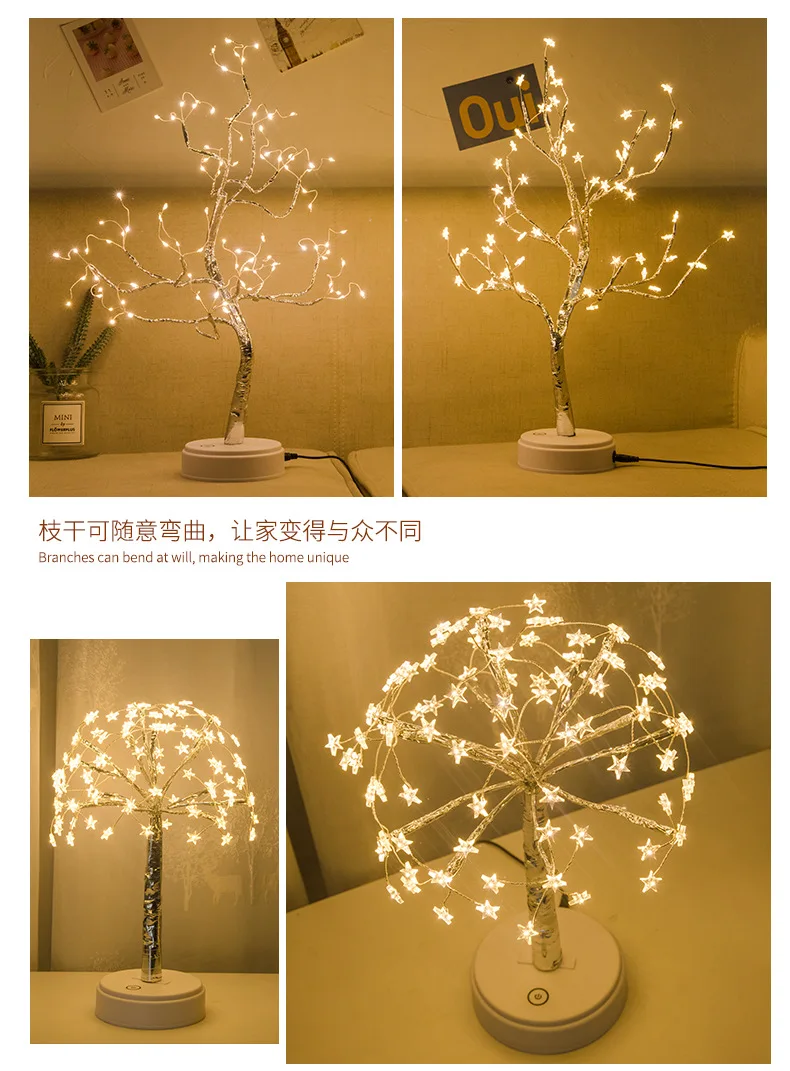 Светодиодный ночсветильник светильник ственское украшение креативные лампы на