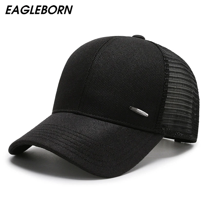 

Summer Hat Men Baseball Cap Casual Peaked Cap Dad Hat Mesh Cap Breathable Sun Hat Sunscreen Hat Solid Color Baseball Cap Woman
