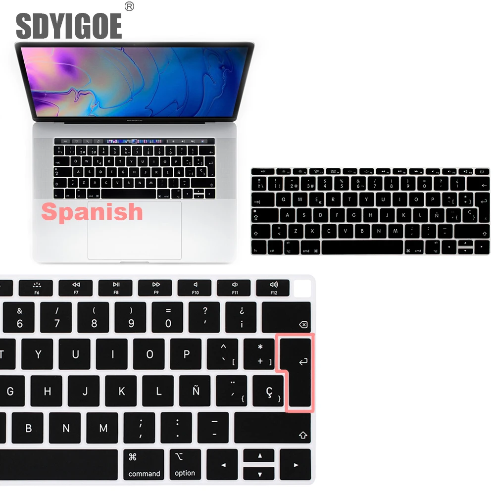 Защитная крышка клавиатуры для Macbook Pro 16 13Air 11 12 15 сенсорная панель