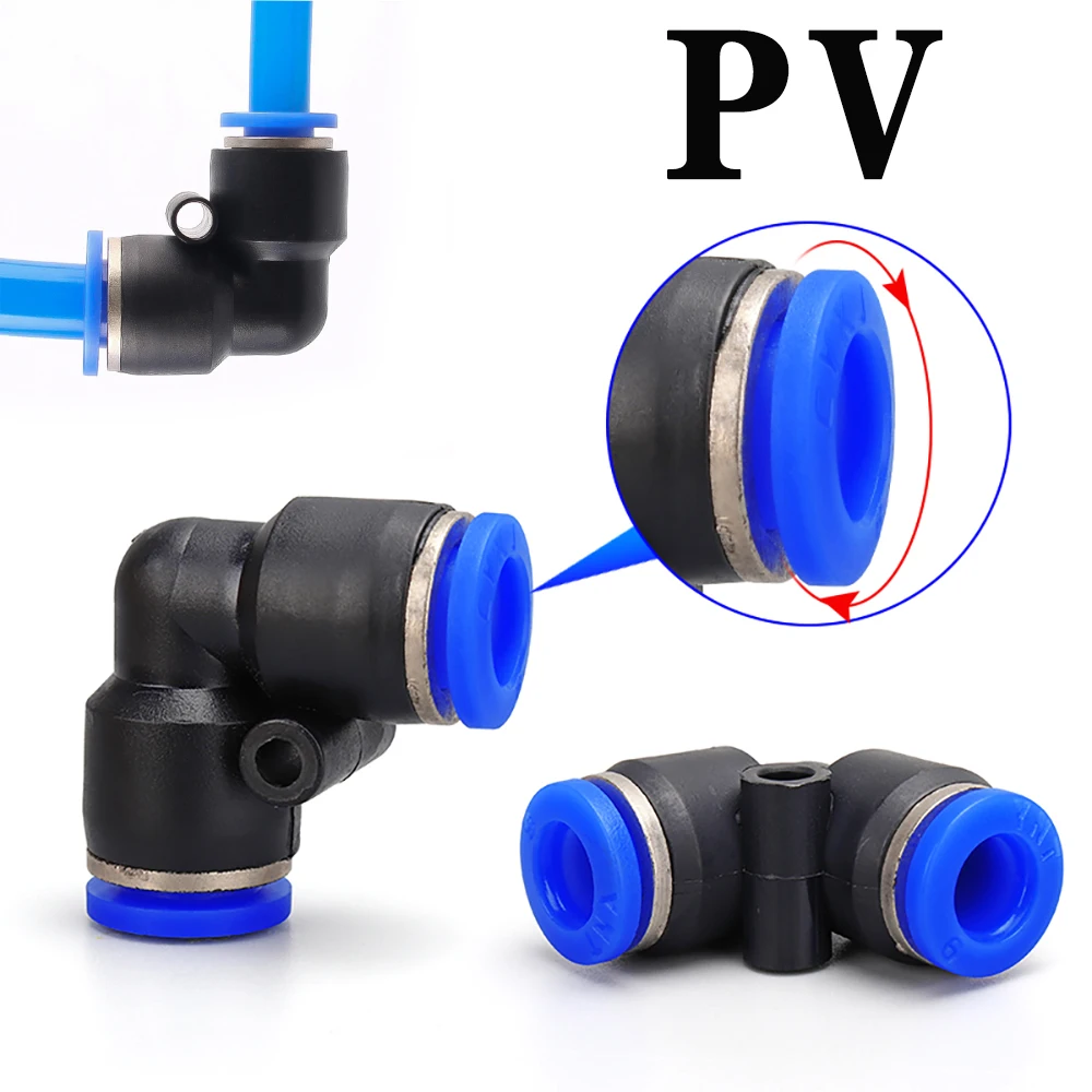 

Пневматическая БЫСТРОРАЗЪЕМНАЯ муфта PV 4, 6, 8, 10, 12 мм, L-образная УГЛОВАЯ МУФТА угловая труба Air фитинг для компрессора