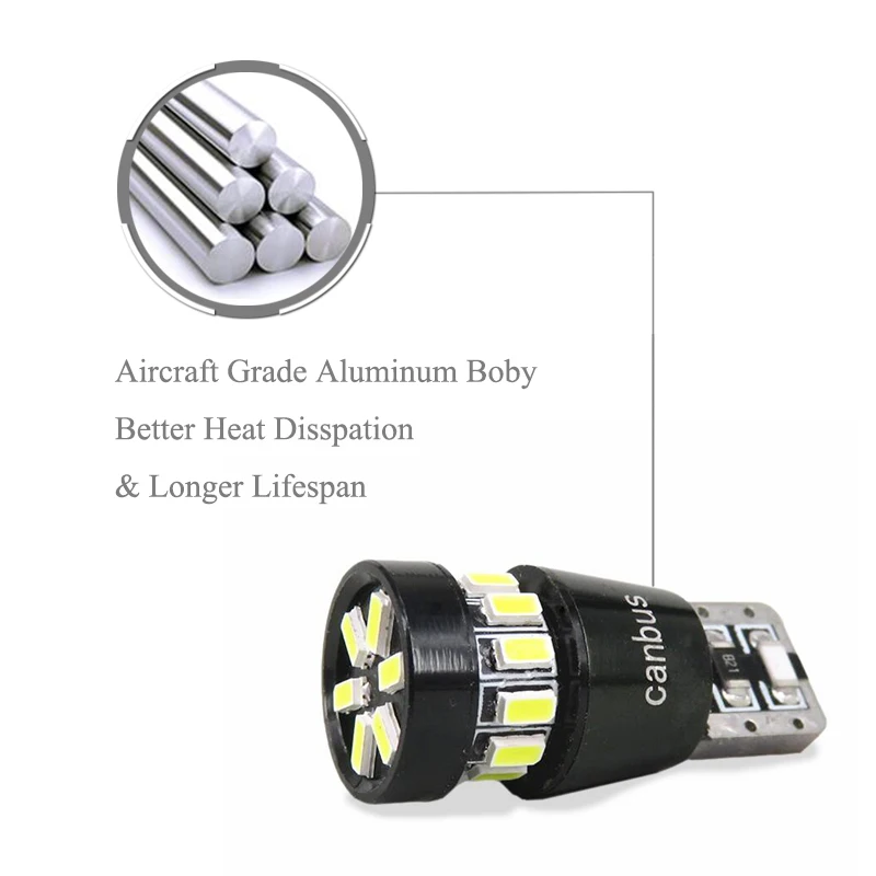 2x T10 3014SMD светодиодный ошибок бровей век светильник лампы для FIAT 500 Punto Stilo Palio Freemont