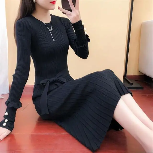 2020 весенне-осеннее модное женское повседневное платье женские вечерние платья с