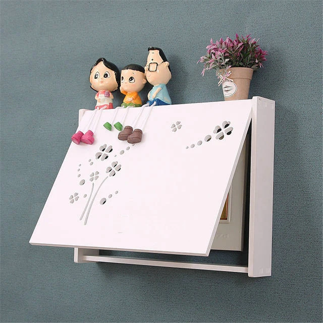 

Electric Meter Box Wall Ornament Punch-free Meter Box Decoration Nordic Style Hollow Frame Cover Home Distribution Box Occlusion