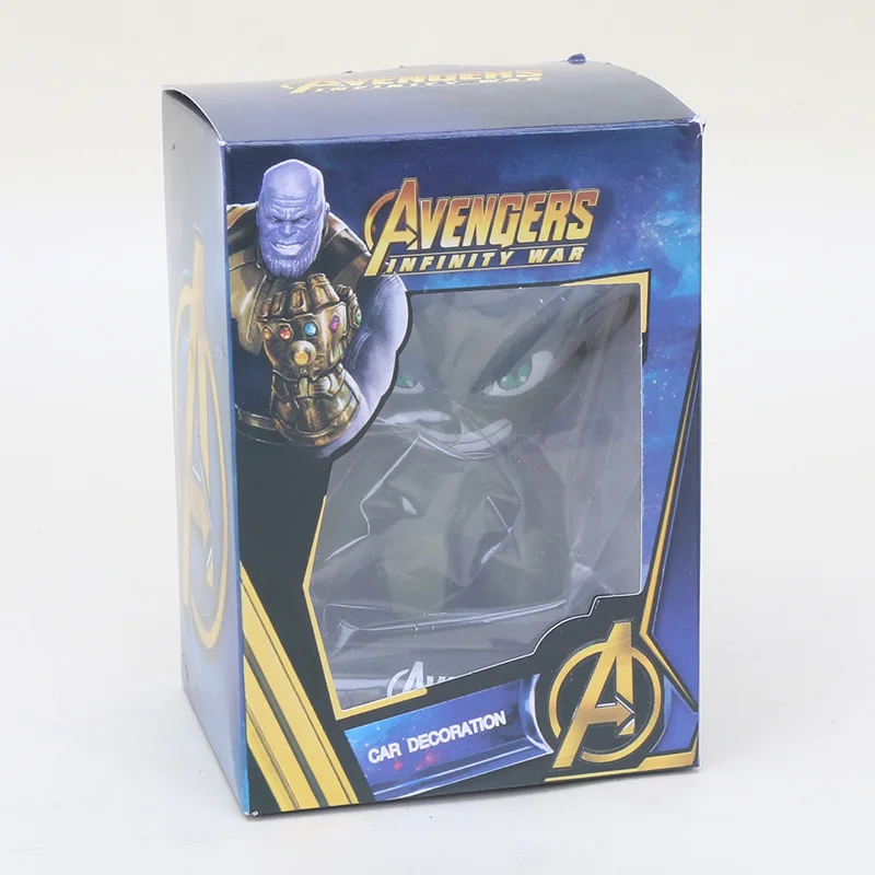 10 box Качающиеся головы Аниме Фигурка экшн Капитан Америка Человек-паук детские стражи галактического дерева мужчины прекрасный автомобильный держатель подарки - Цвет: 10 box