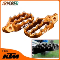 for ktm exc exc f exc tpi 125 250 300 450 530 125exc motorcycle foot pegs rest footrests pedals accessries 2017 2018 2019 2020