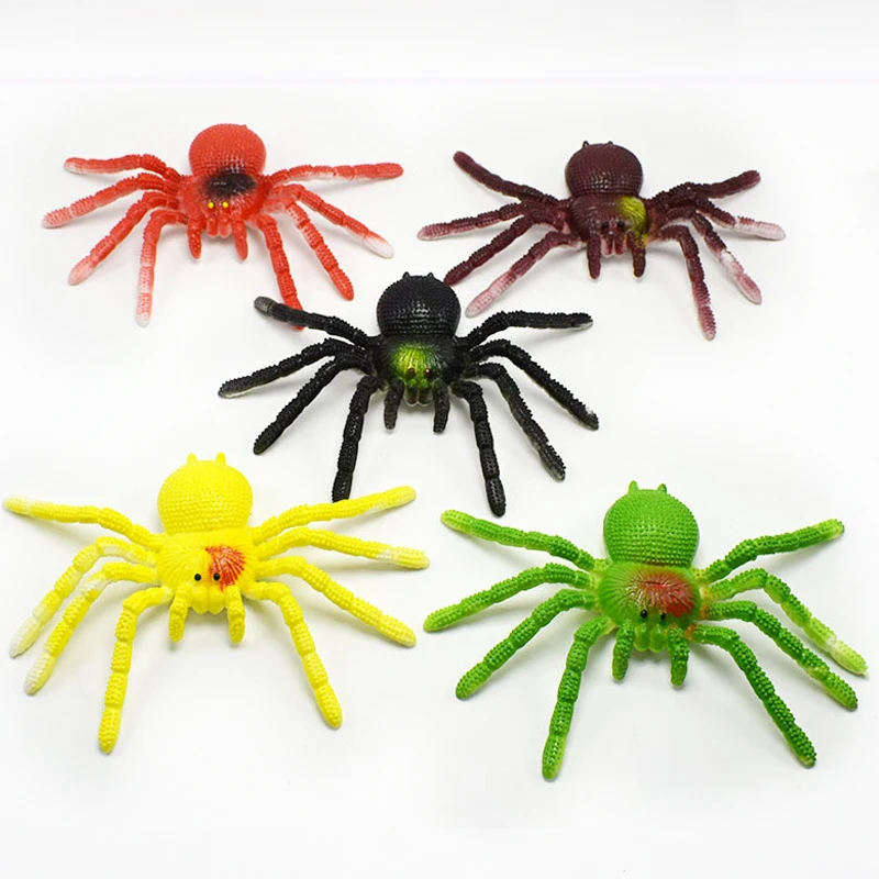 Красочные TPR Моделирование большой паук насекомые модель игрушки приколы с