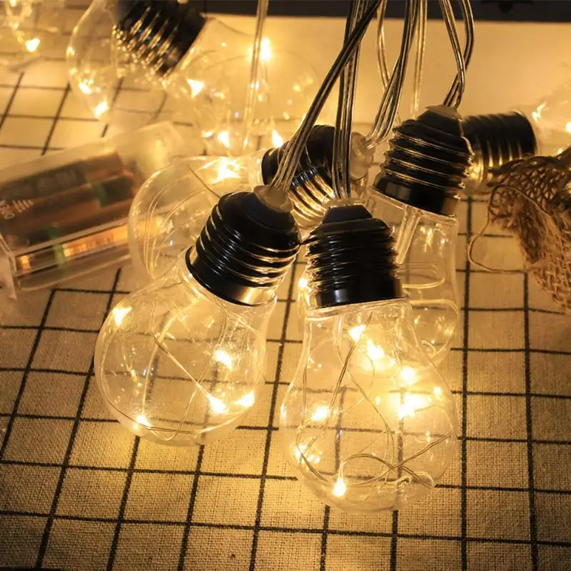 

Christmas Decoration Led String Fairy Lights Clear Christmas Festoon Led Light ​Outdoor Wedding Garden Party Ptreet Decoration