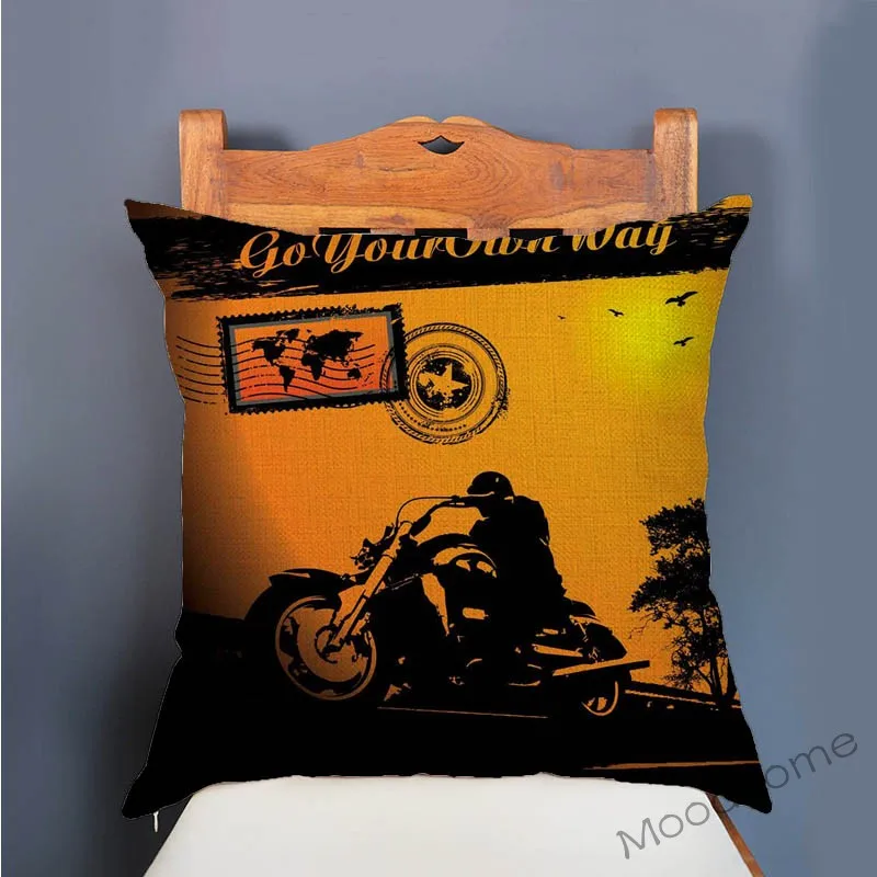 Ретро постер для мотоцикла с художественной печатью буквами украшение дома