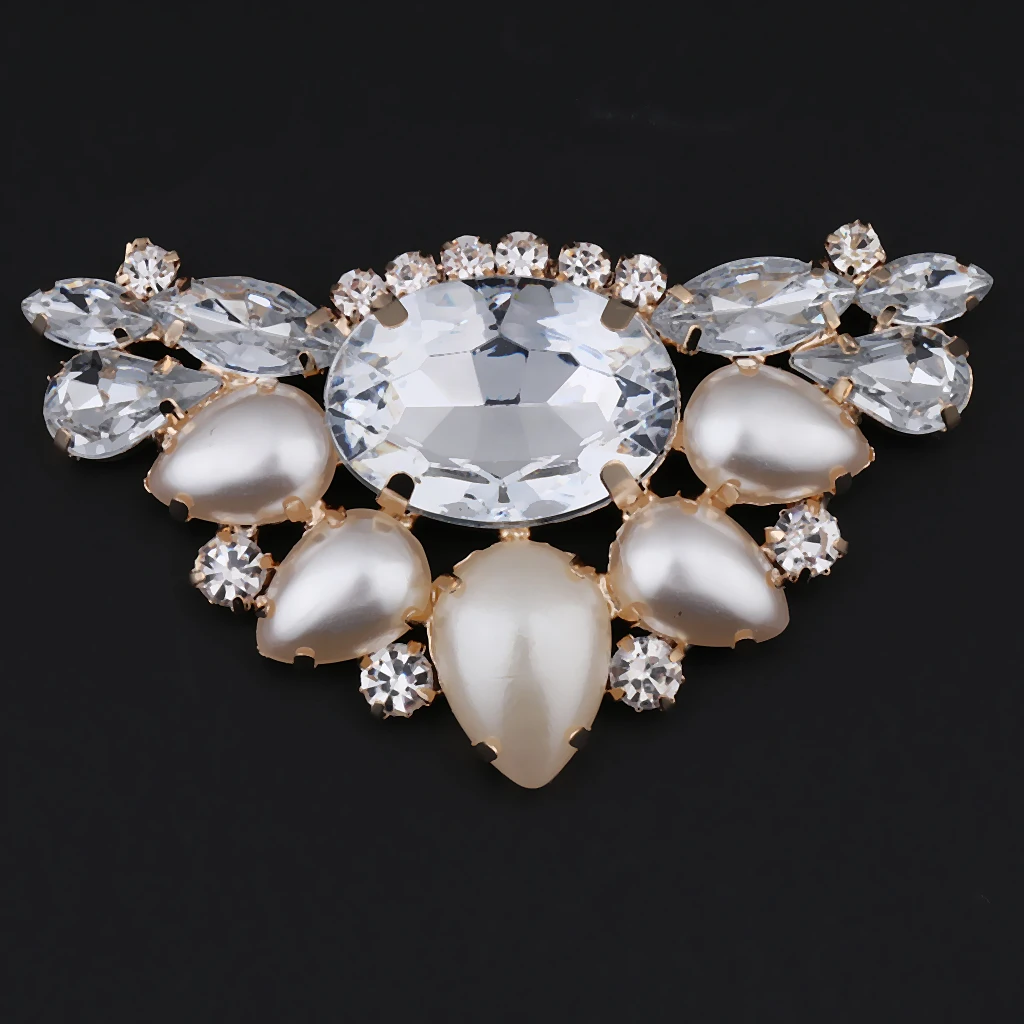 1 шт. универсальные зажимы для обуви из искусственной жемчужина Стразы Хрусталь