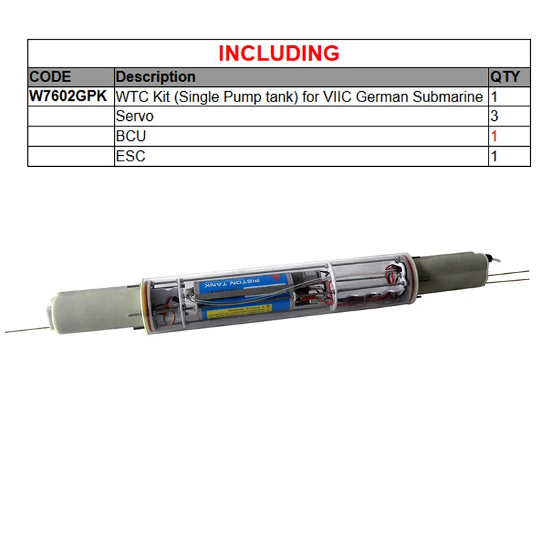 WTC single pump ARKMODEL немецкая u-лодка Тип VIIC RC Подводная лодка 1:48 масштабные модели пластиковые хобби комплект - Цвет: WTC single pump