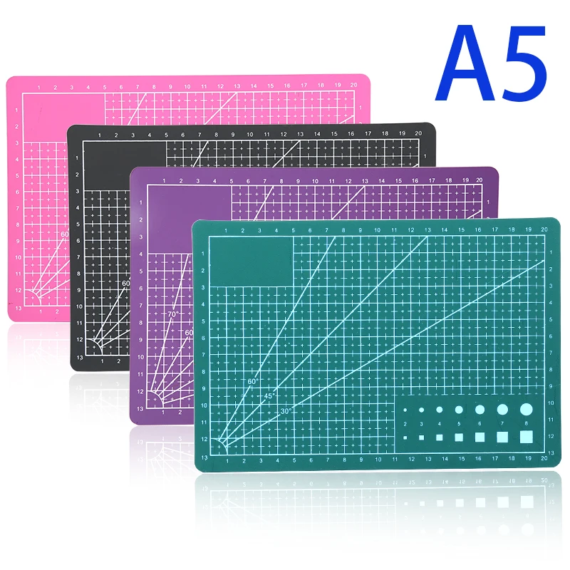 

Fenrry A5 PVC Cutting Mat Patchwork Cutting Board Mat Sewing Manual DIY Knife Engraving Leather Punching Craft Cutting Board