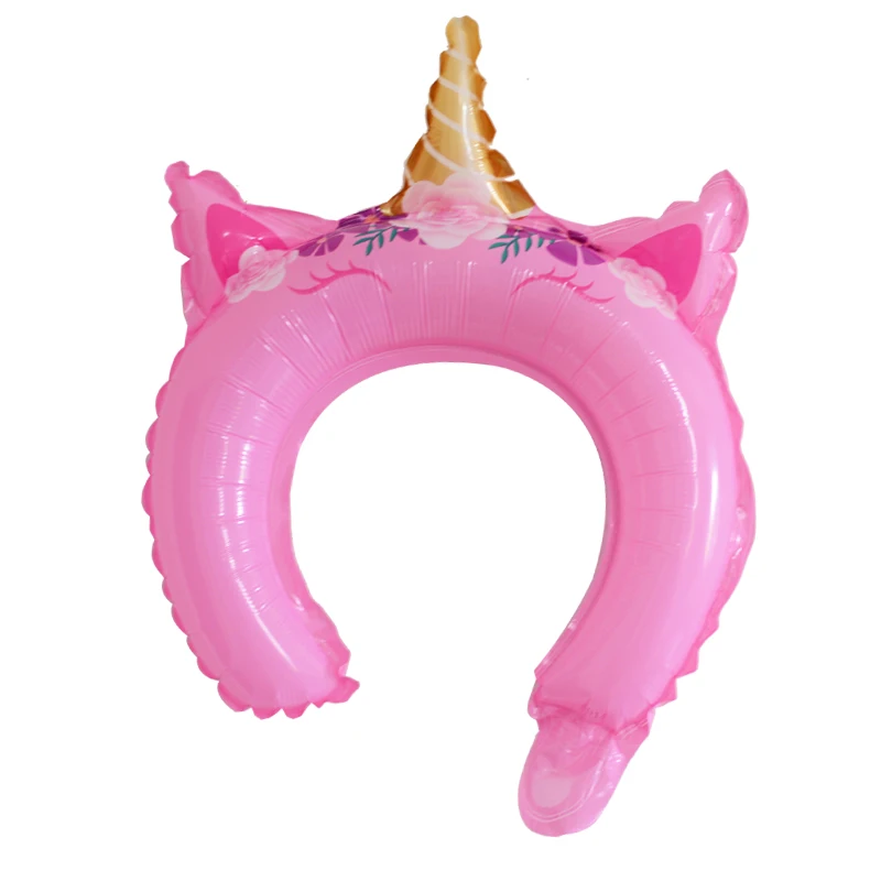 Unicorn B 10pcs 10 шт./лот милый Микки повязка на голову "Минни" фольгированный шар кролик медведь животные воздушные шары Детские игрушки День рождения украшения - Цвет: Unicorn B 10pcs