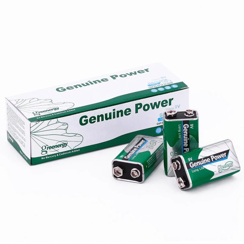 Батарея Zn/MnO2 для цифровой камеры 2 шт. супермощный аккумулятор 9 в 6F22