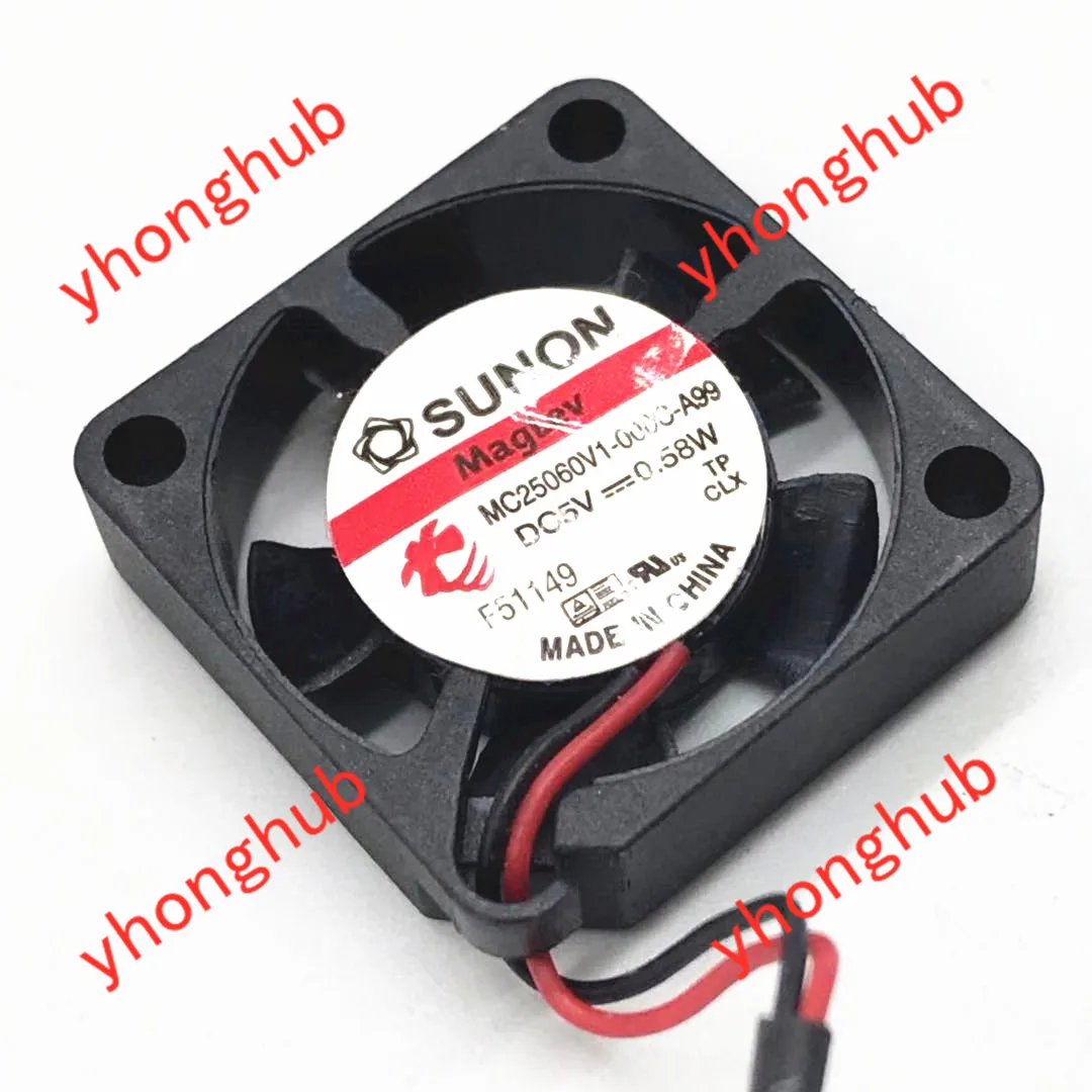 SUNON MC25060V1 000C A99 DC 5V 0 58 W 25x25X6mm Вентилятор охлаждения сервера|square fan|server fandc 5v fan |