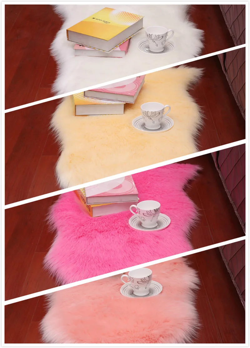 Ворсистый напольный коврик OIMG искусственный мех овчина 6 см ворс пушистый ковер