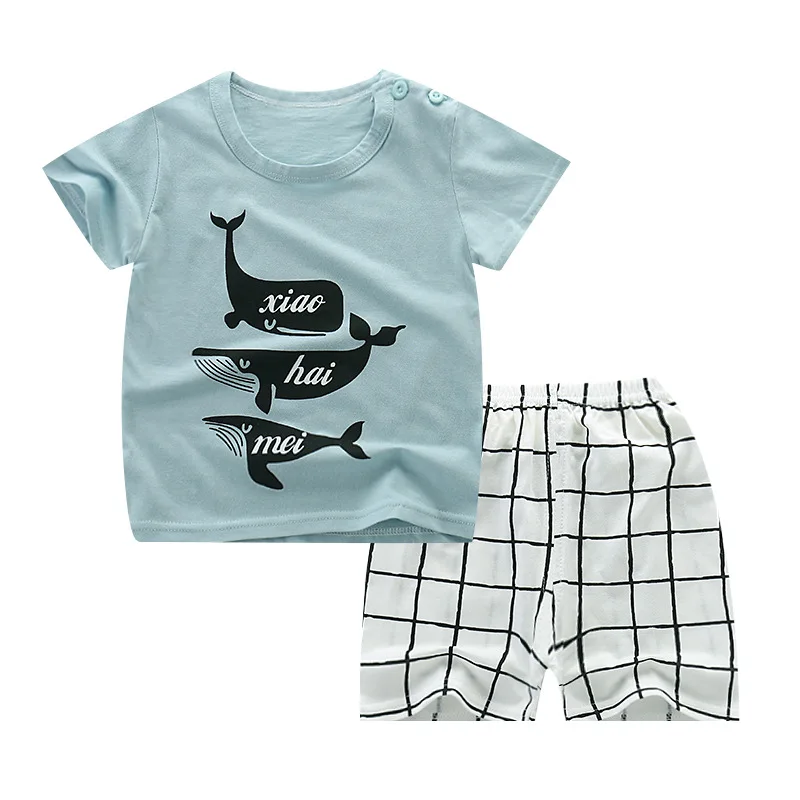 

Summer Baby Clothes Suit Children T-Shirt Shorts+pants 2Pcs/set Baby Boys girls Outfit Toddler Casual clothing Kids Tracksuits