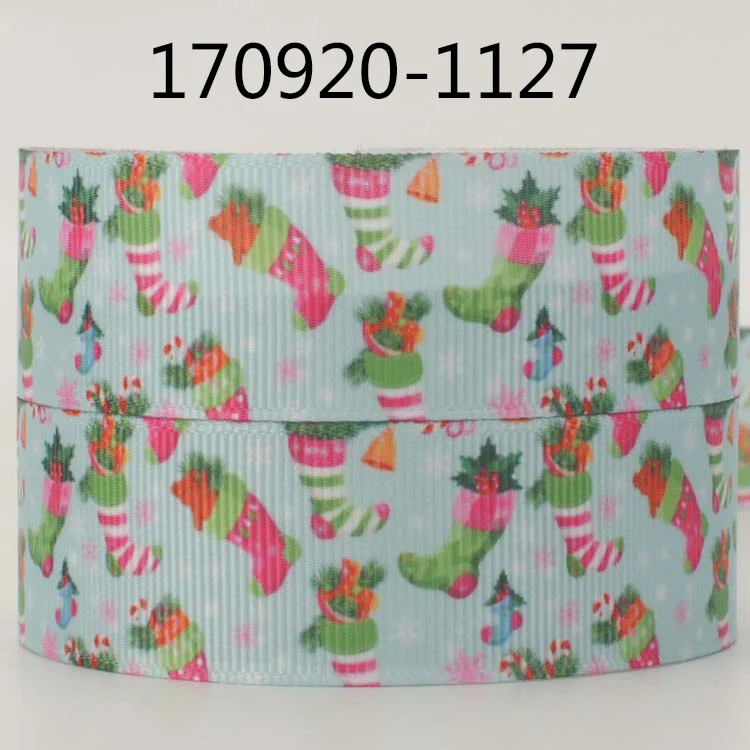 Новые поступления 7/8 &quot22 мм фоне рисунка Счастливого Рождества и атласная лента