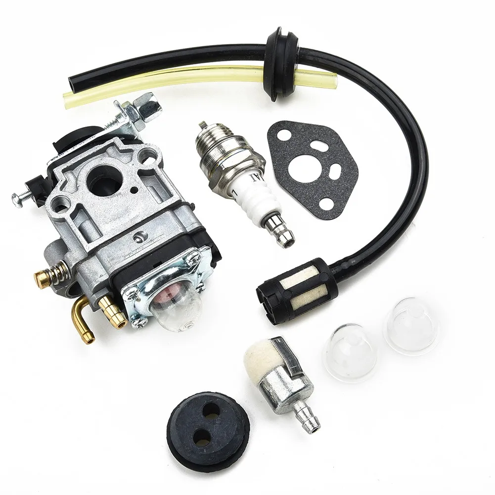 

Tools Carburetor kit Gasket Primer bulb Spark Plug Fuel line Kit TH34 23CC