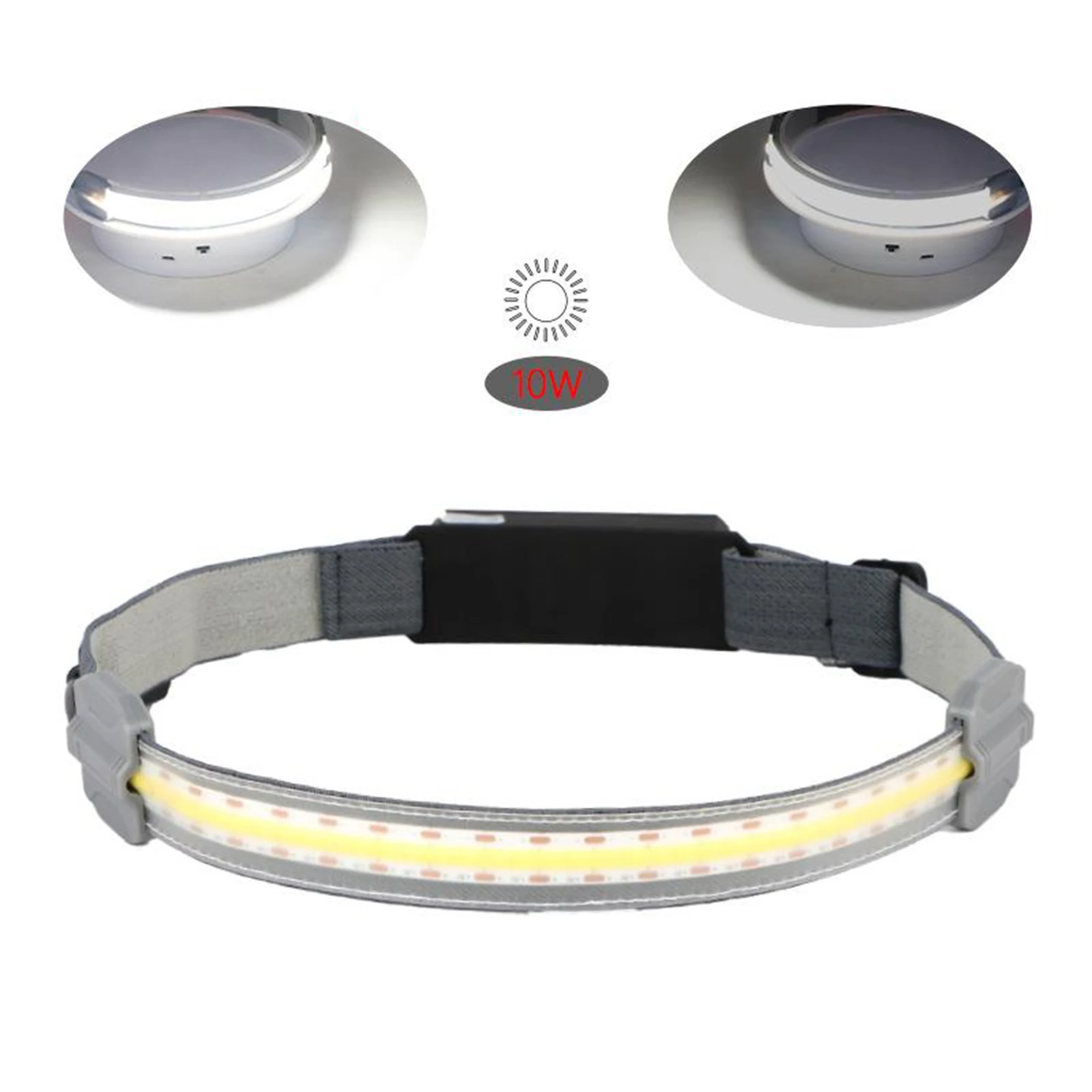 

Headlamp Strap Hiking LED USB Rechargeable Headlight Head Lamp Headband