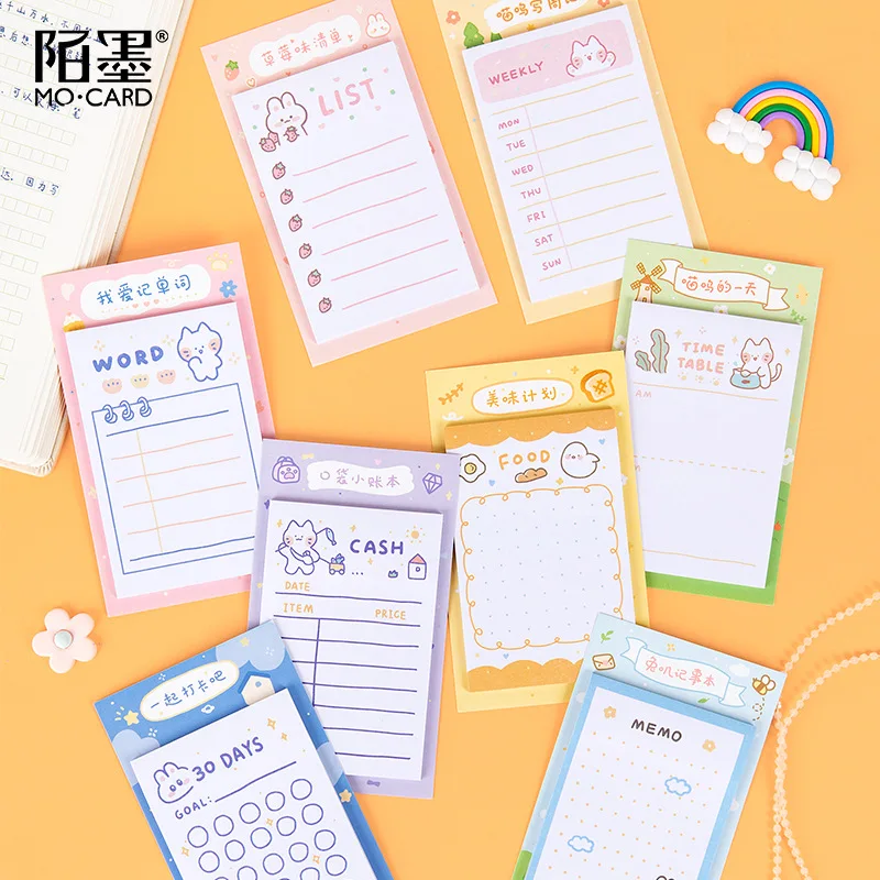 

20set/lot Memo Pads Sticky Notes Doodle Diary Series Paper diary Scrapbooking Stickers Office School stationery Notepad
