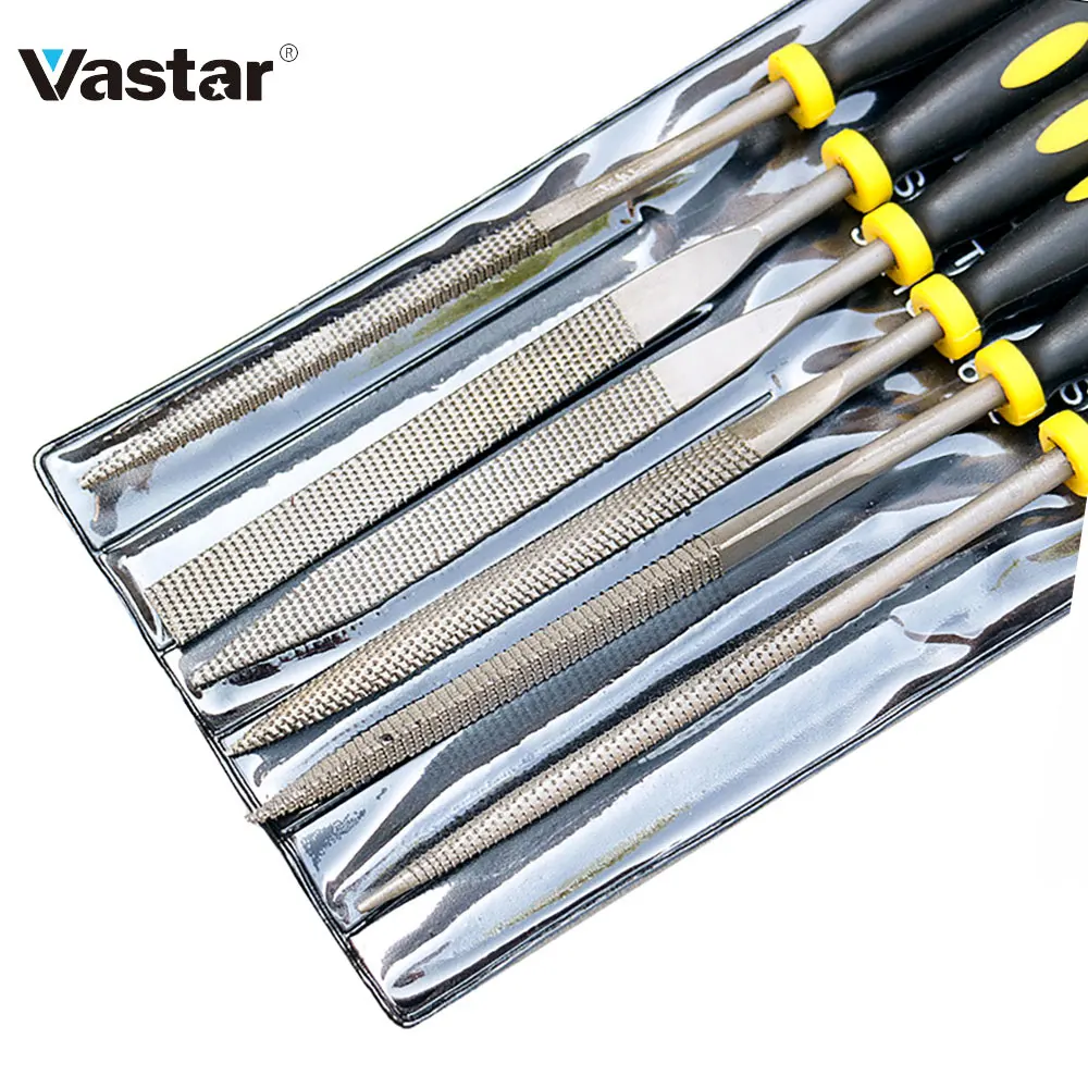 Vastar 6x140 мм мини-металлический Rasp надфили Набор инструментов для резьбы по дереву для стальных надфили для подачи деревообработки плоский напильник инструмент