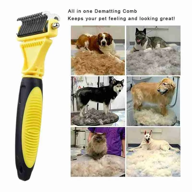 Расческа из АБС пластика для вычесывания собак щетка груминга домашних животных