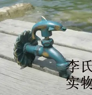 17 outdoor garden faucet animal shape Bibcock antique brass Fat cat tap for washing mop/Garden watering Animal faucet - Цвет: 17
