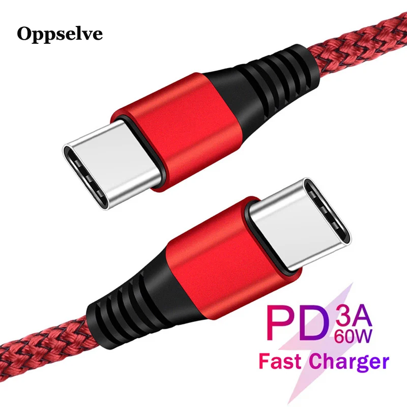 USB Type C to Cable For Redmi K20 Note 7 Pro Quick Charge 60W PD Fast USB-C for Samsung S9 S10 Huawei P10 | Мобильные телефоны и