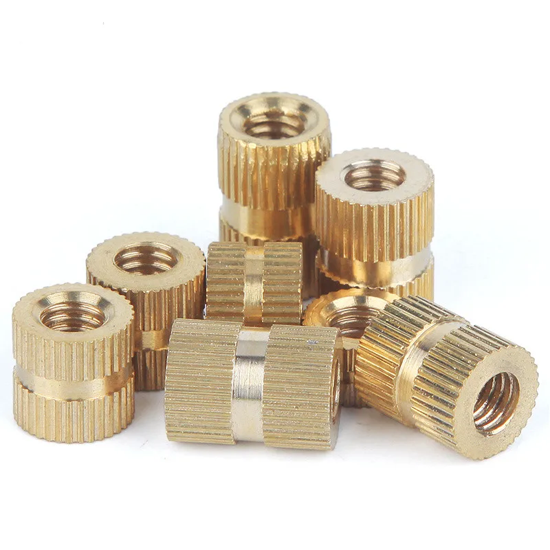 

5/10/25/50/100PCS M.4 M1.6 M2 M2.5 M3 M4 M5 M6 M8 Brass Insert Nut Injection Molding Brass Knurled Thread Inserts Nuts