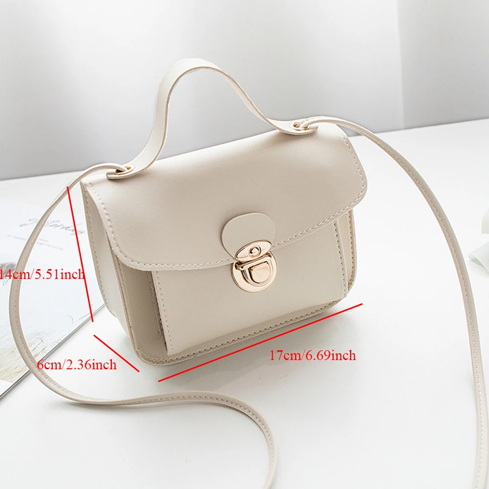 Винтажная мини сумка из искусственной кожи женская на замке маленькая через