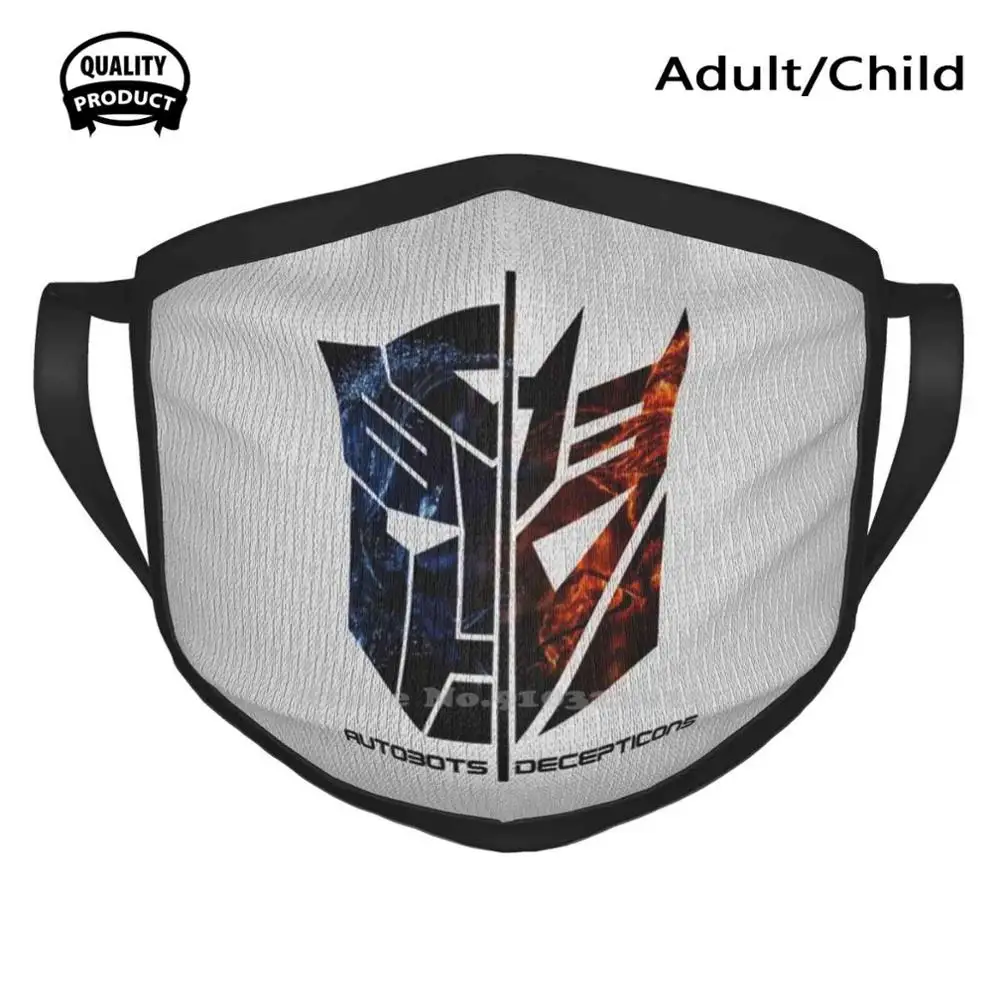 Autobot Vs теплые воздухопроницаемые маски для лица Decepticon эмблема полушмель Мегатрон