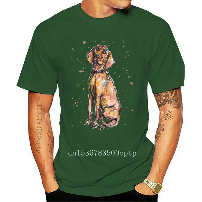

New Harajuku Hungarian Vizsla Dog Best Friend Print T-Shirt Summer Men Short Sleeve Hip Hop Boy Casual Tops Hipster Cool Man Tee