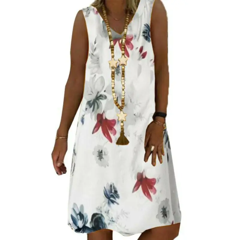 

Женское винтажное платье-миди без рукавов VICABO, повседневные свободные платья-качели для отдыха, лето 2021