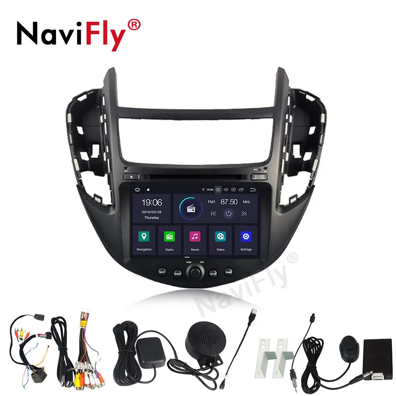 NaviFly 8inch Android 9.0 Car DVD Player For Chevrolet Tracker/Holden Trax 2013 - 2017 Multimedia GPS navi WIFI SD Map card | Автомобили и
