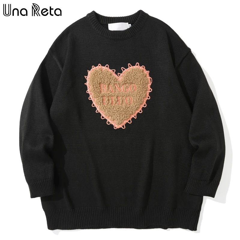 

Una Reta Sweater Men New Geometry Print Streetwear Men Clothing Long Sleeve Pullover Pull Homme Lovely Oversized Sweater