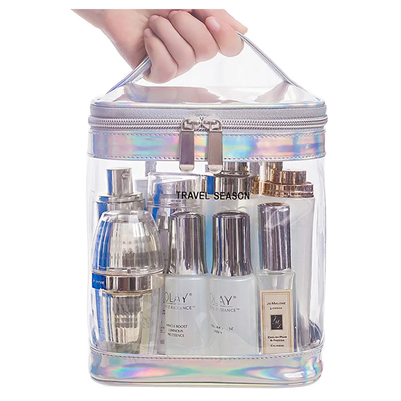 

Transparent women's travel cosmetic bags, transparent PVC zipper cosmetic bags, beauty bags, cosmetic organizers, storage,