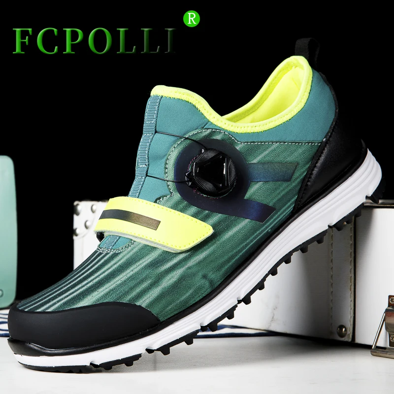 

Professional Golf Shoes for Men Quick Lacing Man Shoes Sport Anti-Slippery Golf Training Man Comfortable Leather Sneakers Men