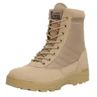 Мужские кожаные ботинки SWAT, летние ботинки в стиле милитари, армейские ботинки, Рабочая обувь