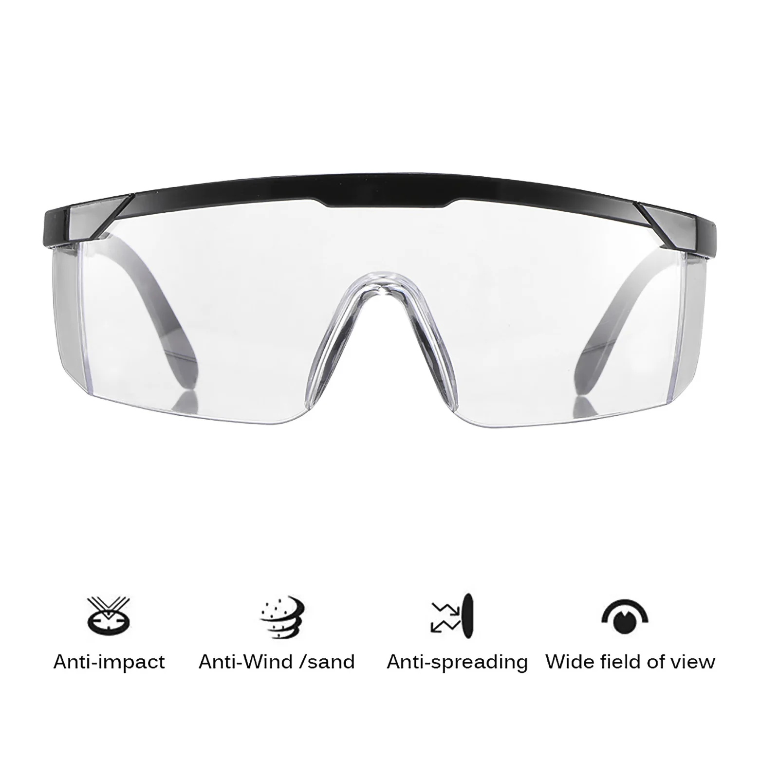 

Safety 99.9% Anti-Virus Goggles HOT For Eyes Protection Windproof Dustproof Resistant Transparent Glasses Protective Safety Eyes