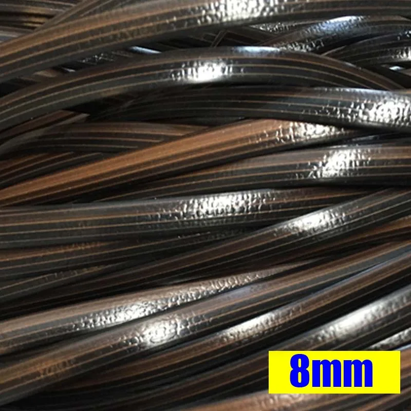 Рулон плоского синтетического ротанга с черным градиентом 8 мм плетеная мебель