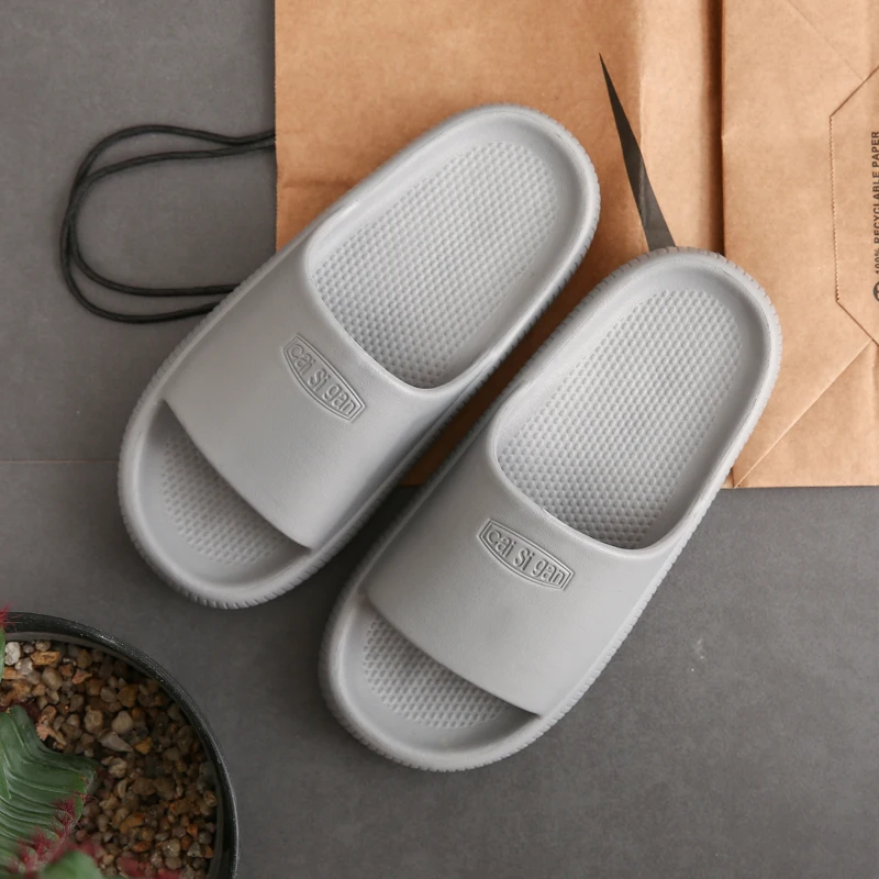 

Men and women couple thick-soled sandals, soft sole, EVA, non-slip summer fashion Japanese slippers for household and bathroom