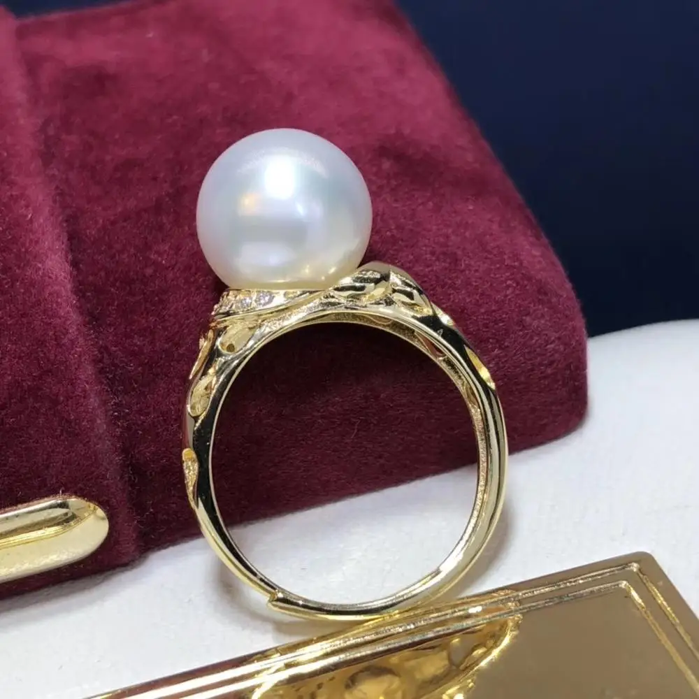 

Кольцо женское из серебра 925 пробы, 9-10 мм, с белым жемчугом