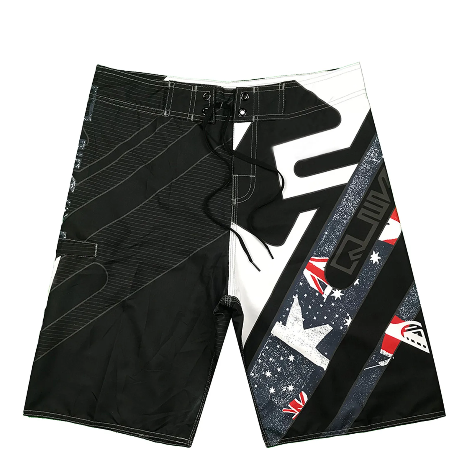 

Men's Sports Shorts Male's Beach Short Trunks Plus Size Surfing Quick Dry Swimsuits Drawcord Fashion print купальник шортами A20