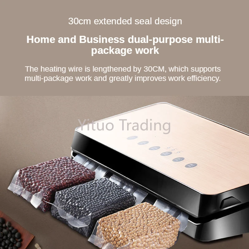 

Vacuum Food Sealers Vacuum Packaging Machine Small Household and Commercial Food Sealing Dry and Wet Automatic Packaging Machine