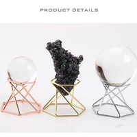 metal display stand for crystal glass lens ball divination photography lensball base 50 60mm 70mm 80mm magic sphere globe holder