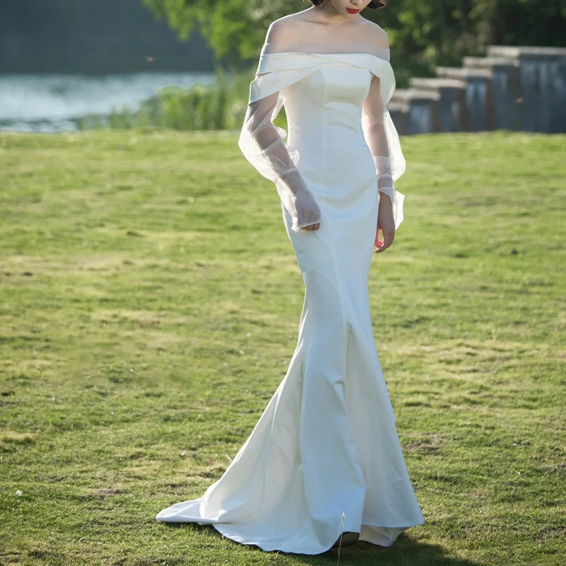 

Белые свадебные платья 2021 г.; Светильник русалки; Платья для невесты; Платье для свадебной вечеринки; Красивые платья невесты для выпускного...