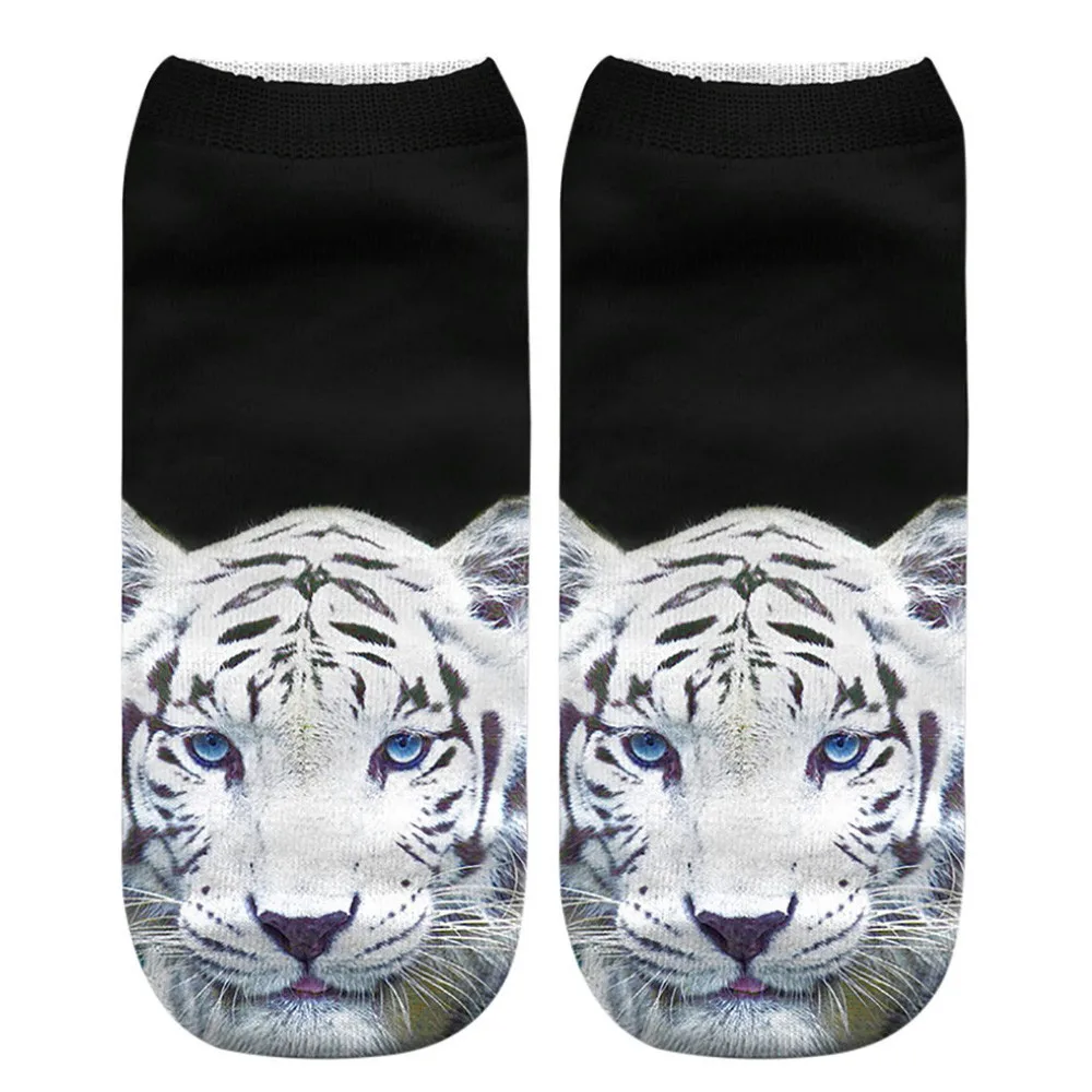 

1 Pair Hot Sale Animal Giant 3D Cute Panda Tiger Printing Socks Classic Autumn Winter Retro Medium Sports Socks Mujer Unisex