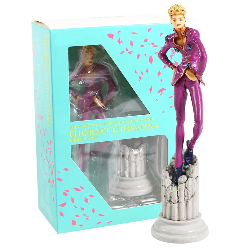 box JoJo No KIMIO Na Boken jorno Giovanna GIOGIO ручка фигурка Коллекционная Фигурка модель игрушки - Цвет: box