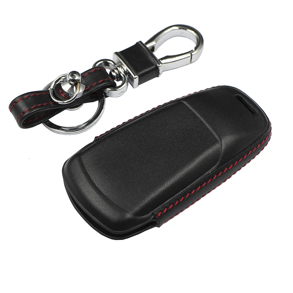 Кожаный чехол для автомобильных ключей OkeyTech защитный Audi A4 A4L 8S 2017 2016 Allroad B9 Q5 Q7 TT TTS